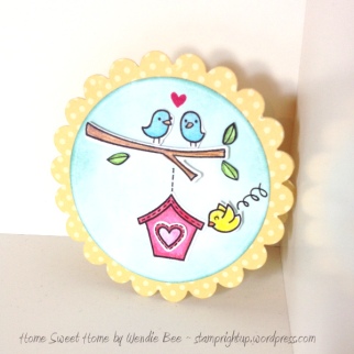 Scallop Card Home Sweet Home ~ Lawn Fawn