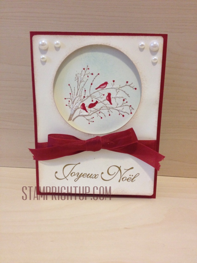 Stampin Up Serene Sihouettes Christmas Card