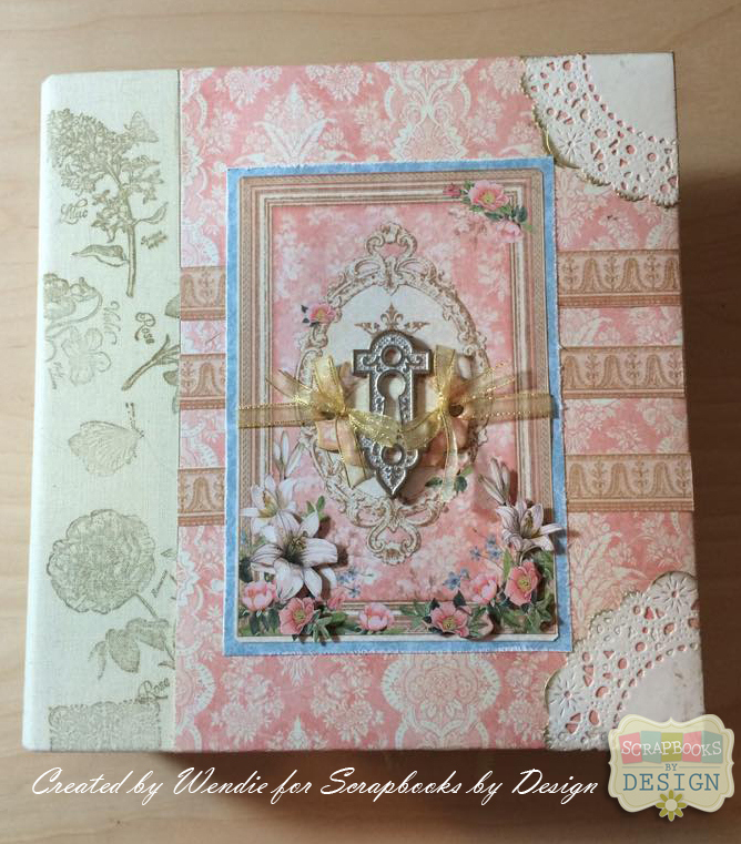 Graphic 45 Gilded Lily Album Cover by Wendie Bee for Scrapbooks By Design