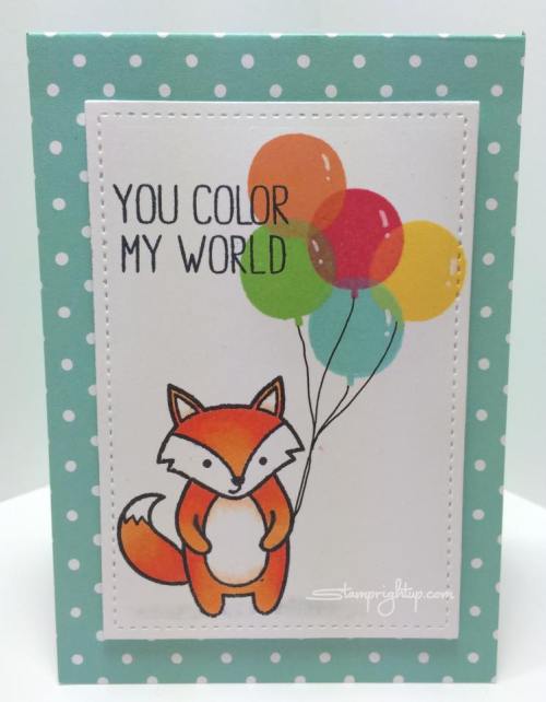 Lawn Fawn Ink Pad Party Animal Fox_Wendie Bee_Stamp Right Up