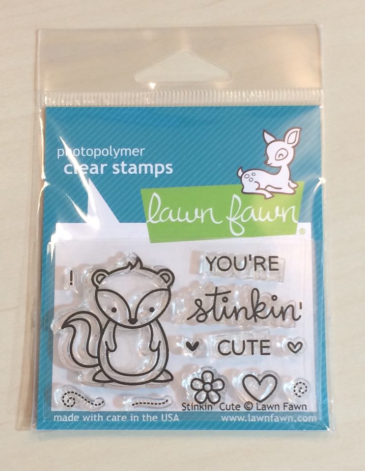 Lawn Fawn Stinkin Cute Stamp Set_Wendie Bee_Stamp Right Up